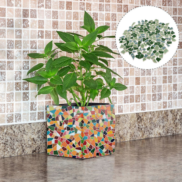 200g Uniikkeja DIY-mosaiikkikiviä, kestäviä lasitettuja mosaiikkilaattoja, hienoja mosaiikkilaattoja