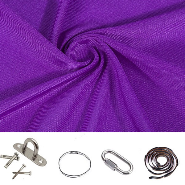 #(Violetti) Sisä- ja ulkokeinun joustava riippukeinu 280*150cm#