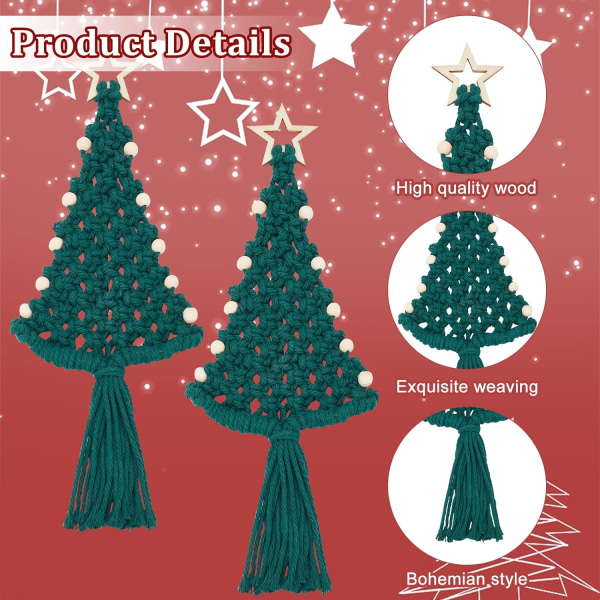 DIY Macrame Christmas Tree Kit Macrame Kit för nybörjare jul