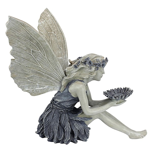 #Havefigur Siddende Fe Havedekoration Udendørs Alfer Figurer Have 18CM#