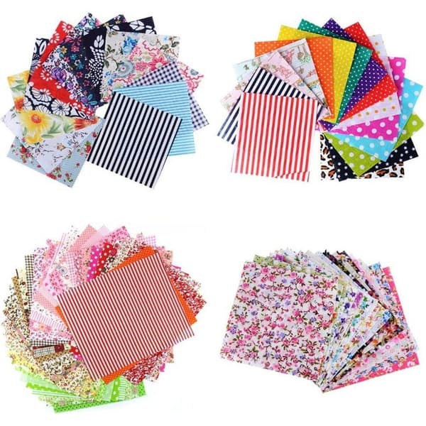 #Patchwork-kangas 10x10cm värikäs puuvillasetti kangaspaketti 60 kpl#