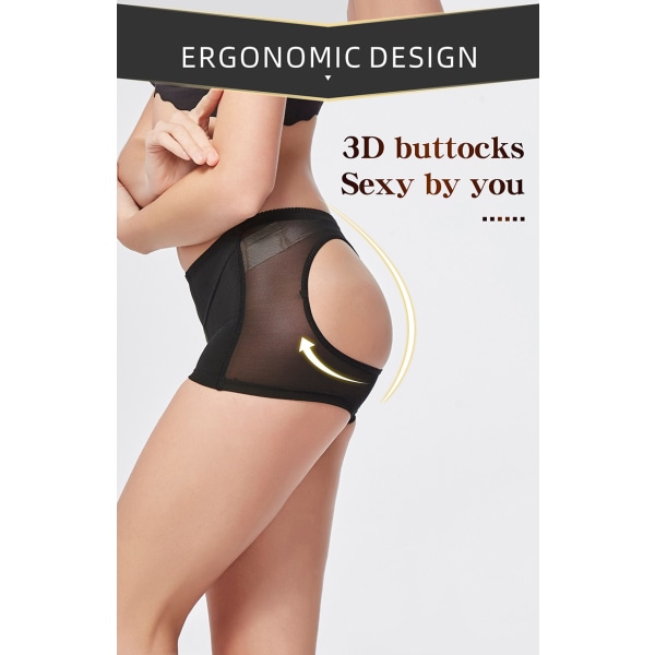 #XL, Butt Lifter Underkläder Shapewear Kroppsformande Magkontrollbyxor#