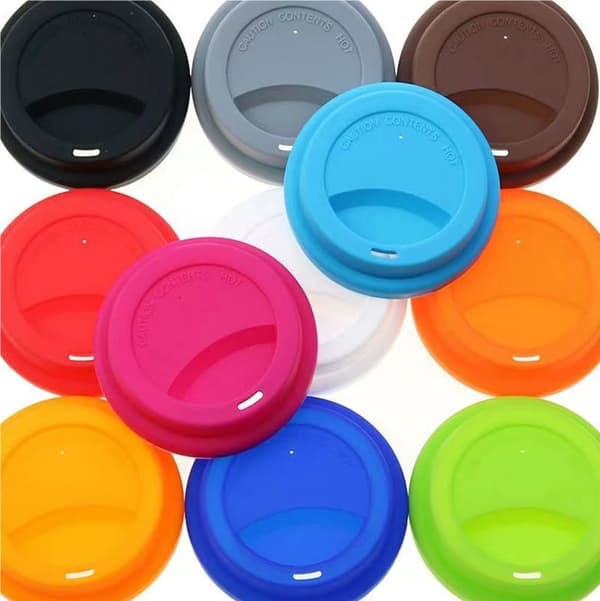 /#/Paket Silikon Drickslock Kopparlock Återanvändbara Kaffe Kopplock/#/