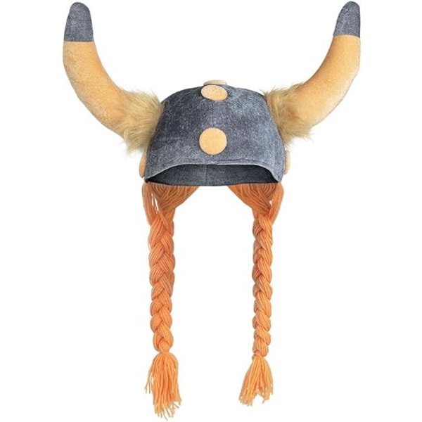 /#/Gallic hjälm  tyghatt  viking  krigare  mjuka flätor  romersk  karneval  halloween  karneval  temafest  förklädnad  teater  huvudbonad/#/