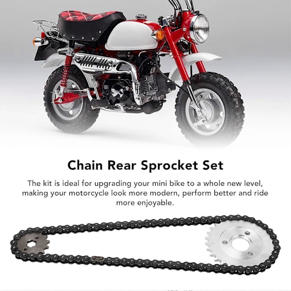 420 78 Länkar 3-Hål 29T 120mm Bakre Växel 14T Kedja Svänghjulssats för Z50A Z50 Z50R Z50J Monkey Bike