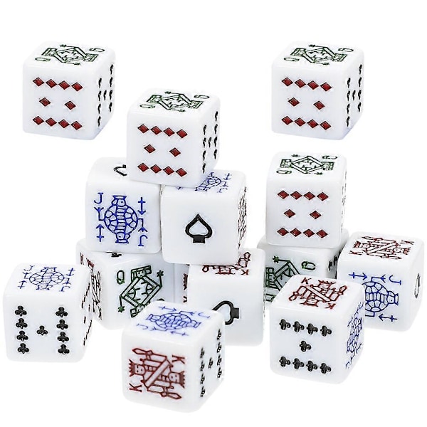 16 stk. Akryl Poker Terninger Løgner Terninger Rekvisitt Morsomt Spill Terninger Bærbare Terninger Morsom Spillforsyning