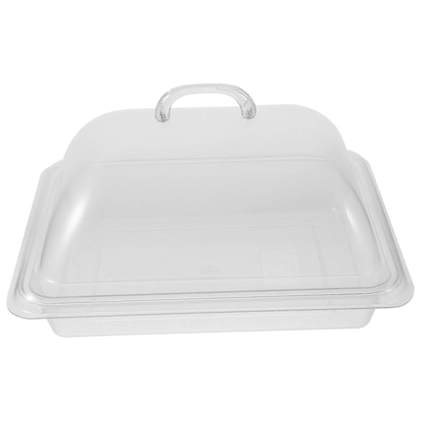 Serveringsbricka för hushållsbruk Multifunktionell Dessertbricka Transparent Fruktbricka Middagstillbehör