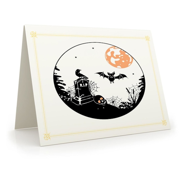 Happy Halloween Skärande Dies Handgjord Schablonform Präglingsmönster