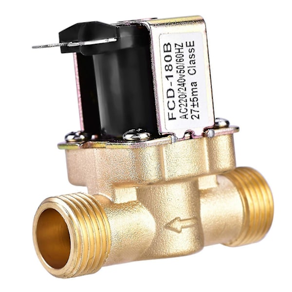 1/2\" AC 220V Normalt Stängd Elektrisk Magnetventil i Mässing för Vattenkontroll Enkel gx20241207433