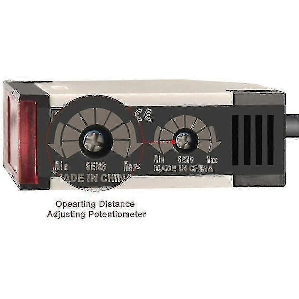 Kryc Fotoelektrisk Brytare, E3jk-r4m1, 12-24 Vdc, Retroreflekterande Typ, 4m Avkänningsavstånd, Med Reflekterande Panel