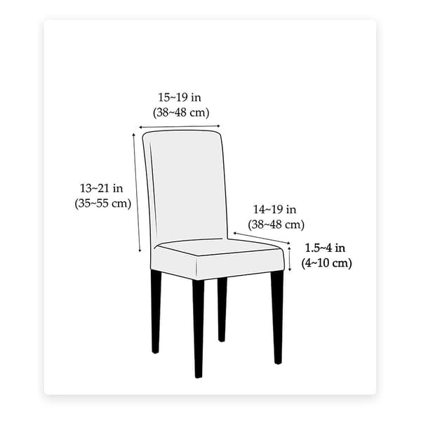 *Stoltrekk Dekor 4stk Stretch Stoltrekk-Slipcover Elastisk Span*
