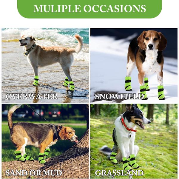 Skyddande Hundstövlar, Varma Långa Hundskor, Andningsbara