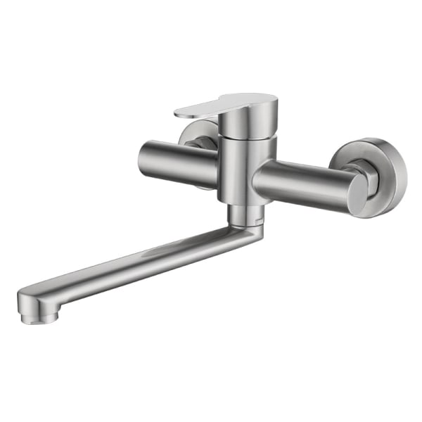 #med ekstra lang tut 26 cm, vaskemixervannkran med tut, svingbar kran#