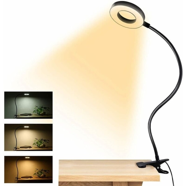 LED skrivebordslampe, klips leselampe, USB skrivebordslampe, LED skrivebordslampe, I