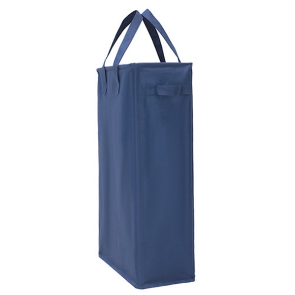 45L Vasketøjskurve med Håndtag (Mørkeblå), Foldbar Tynd Vasketøjskurv