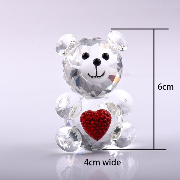 2 STK Cut Crystal Animal Figurine Collection glass bordplate O