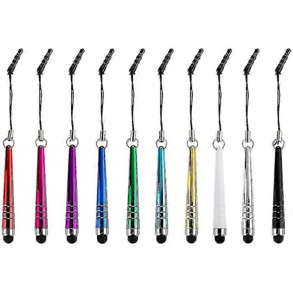 10x Mini Universal Stylus Pen Pekpenna Input Pen Pekpenna För Iphone Ipad Färg Slumpmässig