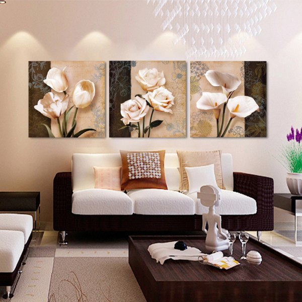 #Stue dekorativt maleri - 30*40*3 - Klassisk rose, Hotel r#