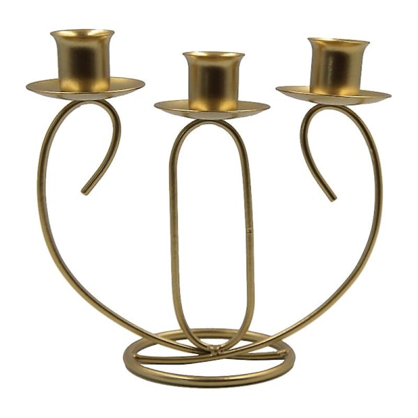 Ljusstake för pelarljus Metall Ljusstake Ställ Skrivbordsljus