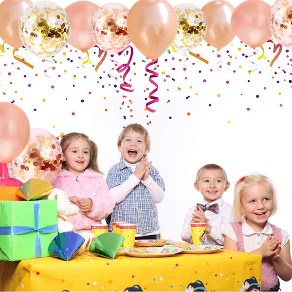 Roseguld Konfetti Ballon, 40 stk. 12 tommer Latex Party Ballon til