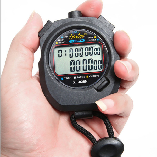 10 Channel Double Row Multi-Function Electronic Stopwatch Waterp