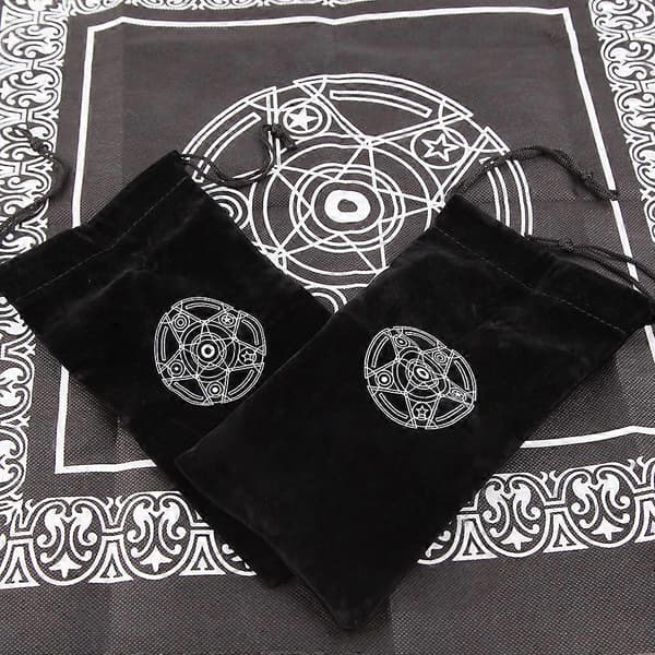 Tarotkort Divinasjonspose Spill Snøring Pakke Alter Tarotboks
