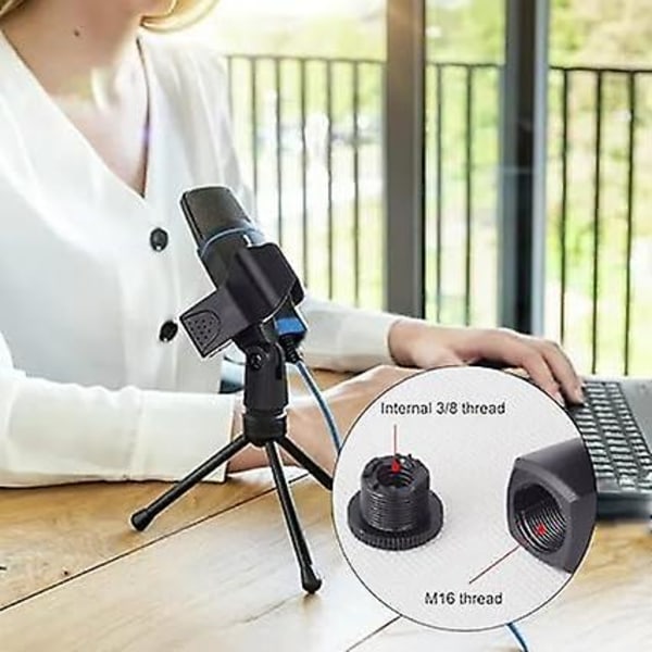 Mikrofonklemme, Universelt Mikrofonstativ, Mikrofonklipsholder, 3 Stk. Kvalitets Mikrofonfjederklemme, Ideel til Konferencer, Podcasts, Forelæsninger