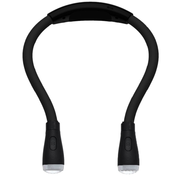 USB Laddningsbar Halsläslampa 4LED Boklampa Bärbar Bild