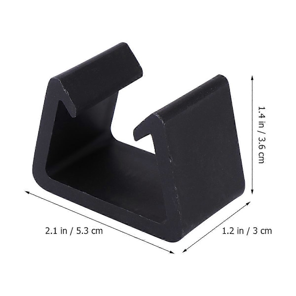 4 stk. 4,25 cm Robust Stol Klips Kreativ Sofa Klips Holdbar Rattan Lavet Møbel Klips Stol Fastgørelse Hjemmetilbehør til Hjem Butik Kontor (Sort)