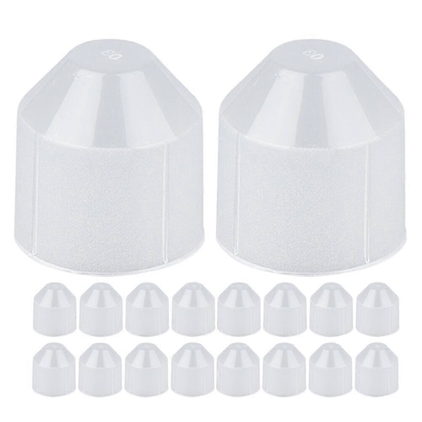 100 stk. Lysbase Monteringserstatning E27 Lysholder Kopp Lampe Dekorasjon Finial Tilbehør