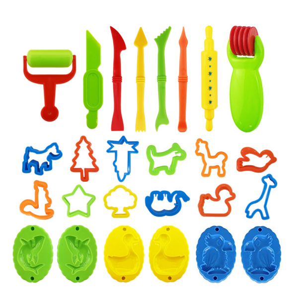 Present för barn 26 delar Färgglada lekdegsredskap - Play Doh Plast