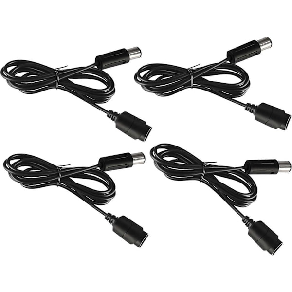4-pack 1,8 m NGC-kontroller förlängningskabel för Nintendo Wii/Gamecube-kontroller