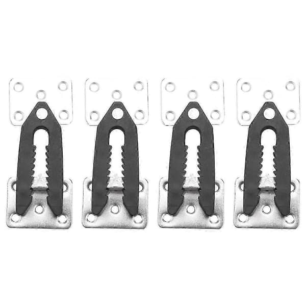Sektionssofakobling, 4 stk. metal sofasamling snap alligator stil sektionssofakobling