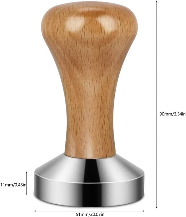 Trætamper, Rustfrit Stål Kaffetamper Rustfrit Stål Cof