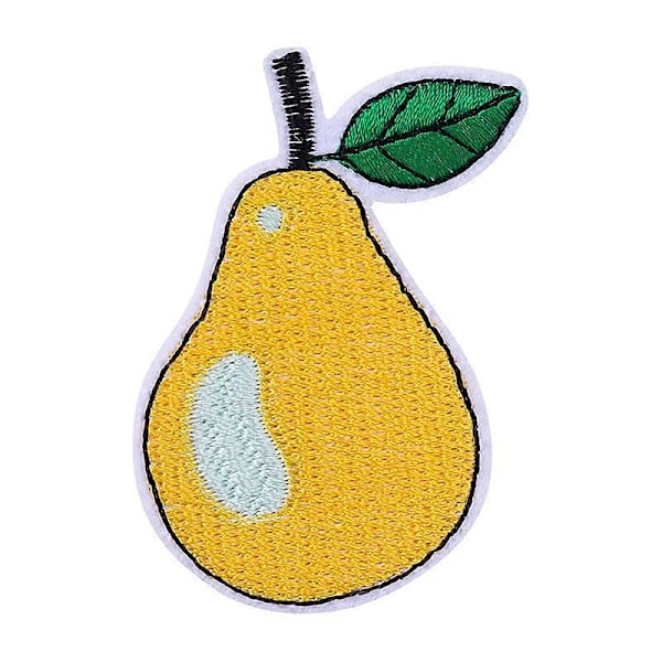 Broderade Fruktmärken (set om 16), Söta Frukt Stryk-på/Sy-på Märken Applikationer För Kläder, Klänningar