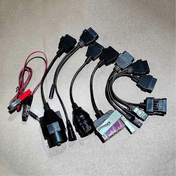 8 stk. komplette sæt TCS Multidiag PRO bil OBD konverterkabler OBD2 diagnostisk interface stik Exten