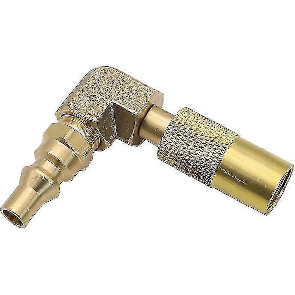 Propan Gas Adapter 1/4' Rv Snabbkoppling 90 Graders Adapter Med Vinkel