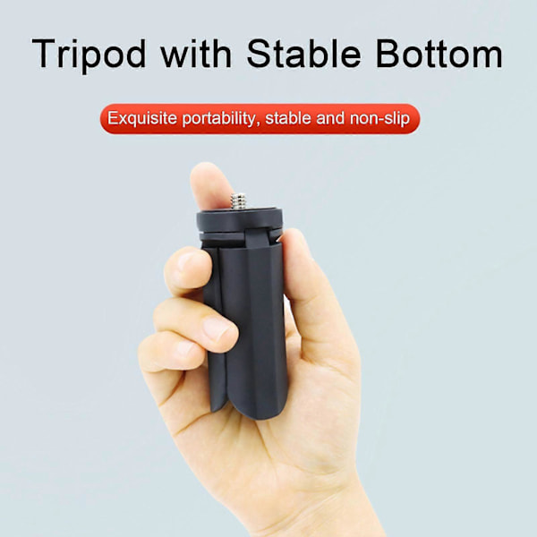 Mini Stativ Kompakt Infällbart Stabilt Stöd med 1/4\" Skruvgränssnitt Kamerafäste för DJI Osmo Pocket3
