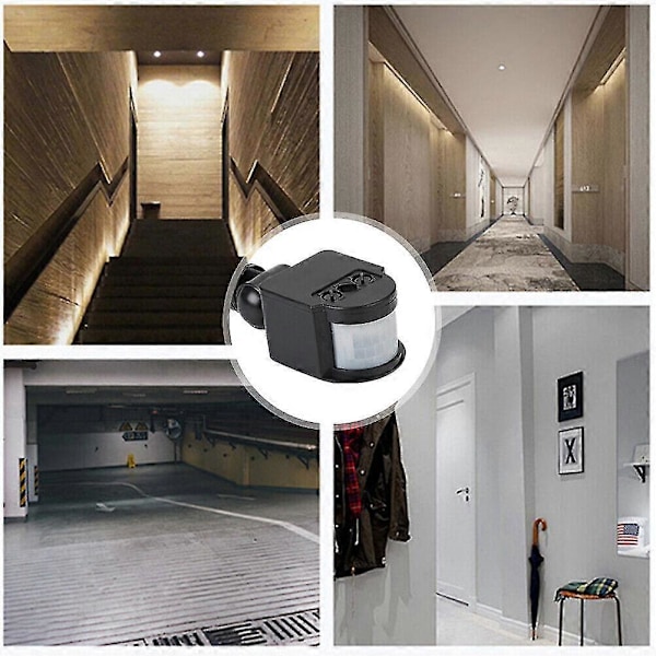 Anysell DC 3.7V 5V 12V 24V PIR Bevægelsessensor Væglampe Switch Kit