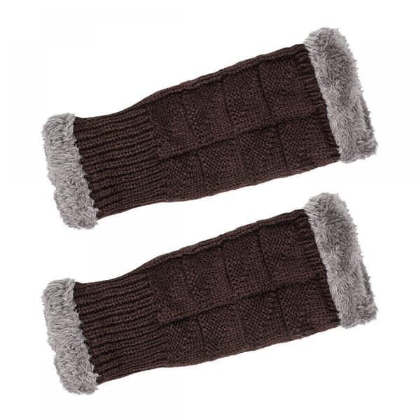 #Brune vinterhansker for kvinner, varme#