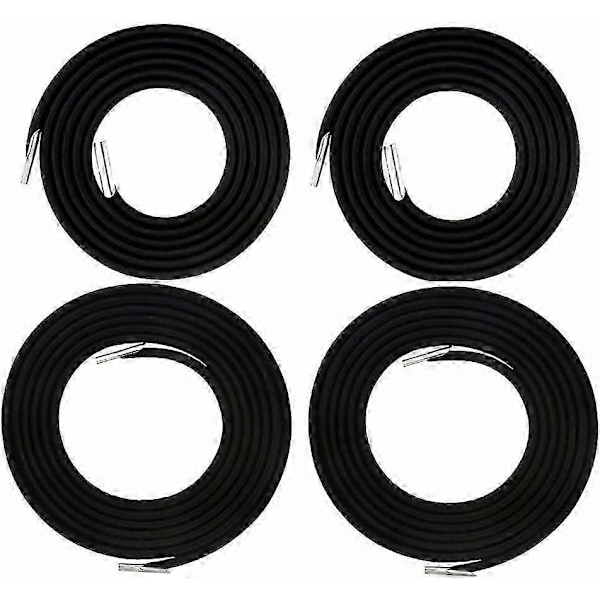 Repslagningssats, 4 Universella Elastiska Snören (Svart)