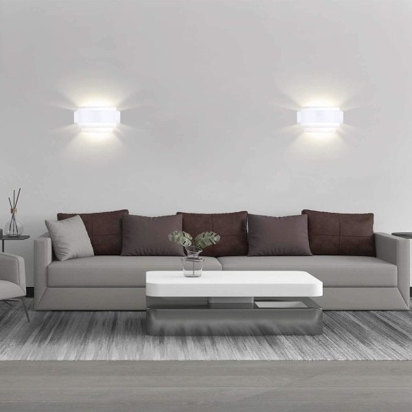 *Vägglampa inomhus LED, moderna metallvägglampa med olika färgtemperaturer*