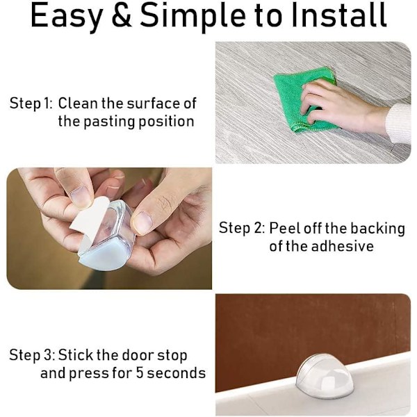 4 kpl Ovipysäkkää, Itsekiinnittyvä Ovipysäkkä Wall Protection Do