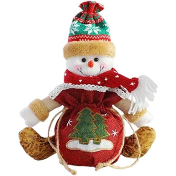 Juljuteförpackningspåsar, julklappspåsar med dragsko Adventskalenderförpackningar Canvaspåsar för festtillbehör Stylered1st