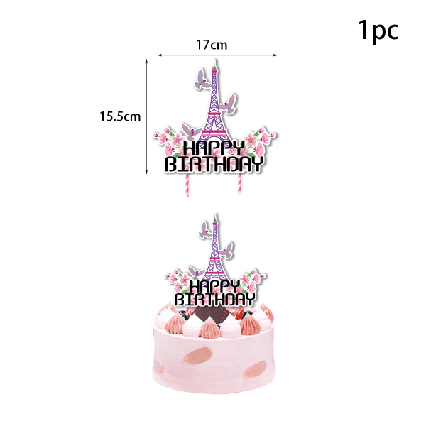 Pinkt Bold-Sæt, Paris Tema Fest Dekorationer, Paris Fødselsdag