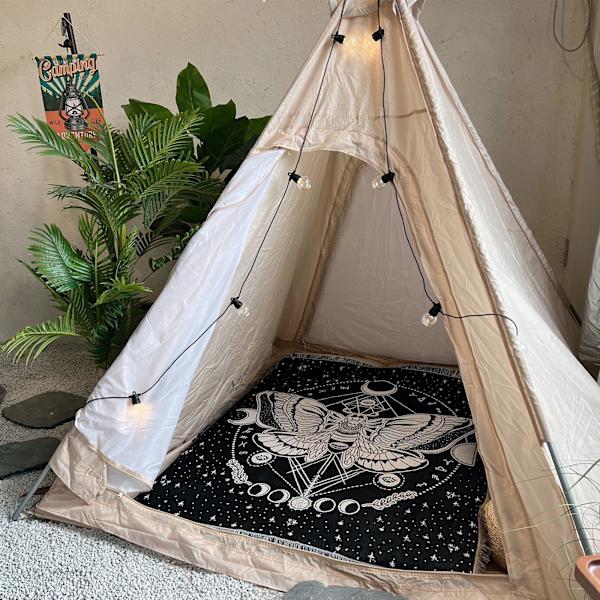 1 Stycke 160x130cm Svart och Vit Fjärilsrutig Filt Stickad