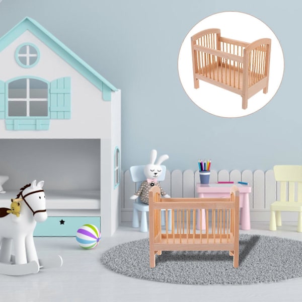 Mini Hus Seng Miniature Mini Seng Mini Hus Tilbehør til Børn Mini Hus Legetøj 1:12