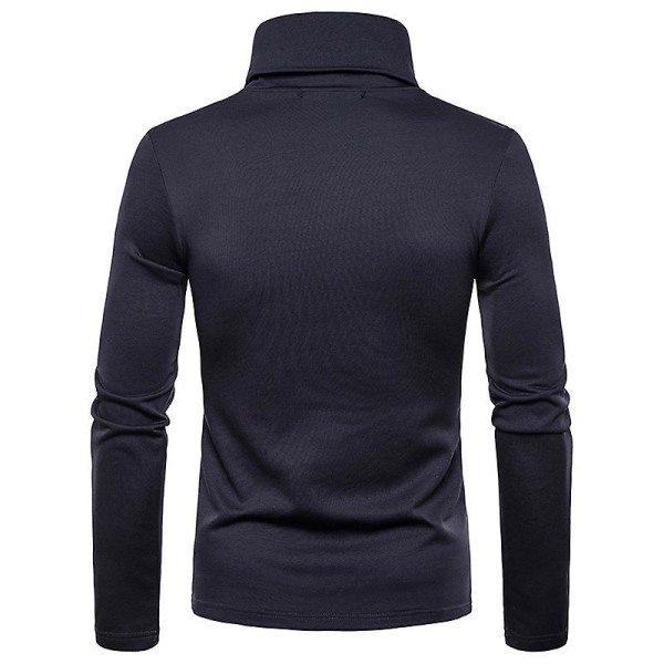 2023 Nya Herrar Stora, Tjockare, Varma, Hög Krage, Långärmad T-shirt, Underkläder, 6 Färger