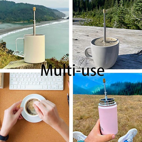 Kaffeinfuser Kreativ Kaffe Te Infuser Rostfritt Stål Press Typ Kaffeinfuser Te Sil