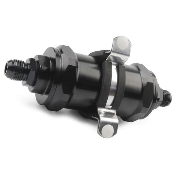 Bilmodifikasjon 54mm Bensinfilter An6 / An8 / An10 Inline Drivstoffilter E85 Etanol med 100 Rustfritt Stål